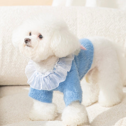 Blue Bunny Mohair Sweater for Dogs and Cats - Lil Wild Pets