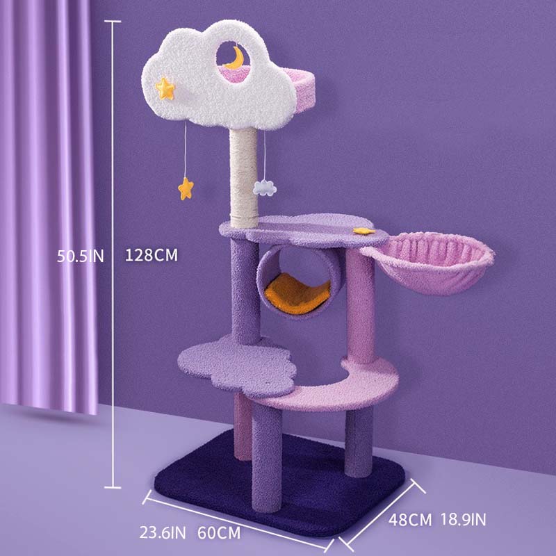 Purple best sale cat tree