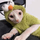 Kaws Cozy Fleece Hoodie for Sphynx and Devon Rex Cats - Lil Wild Pets