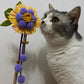 Lavender Blooming Flower Teaser Wand Toy for Cats - Lil Wild Pets