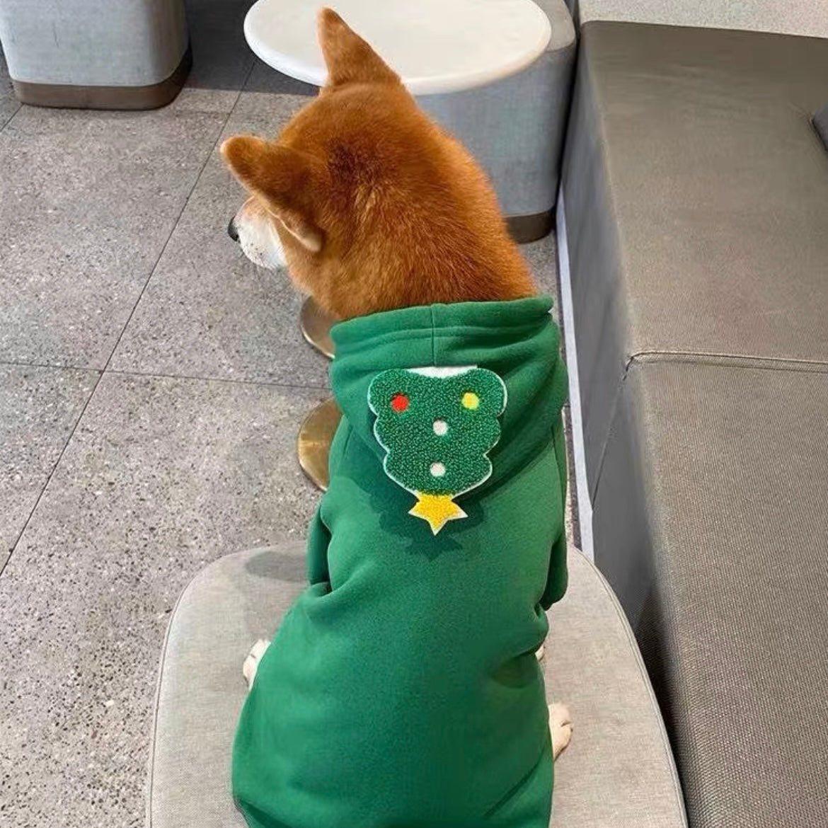 Santa Claus & Christmas Tree Hoodie for Cats and Dogs - Lil Wild Pets