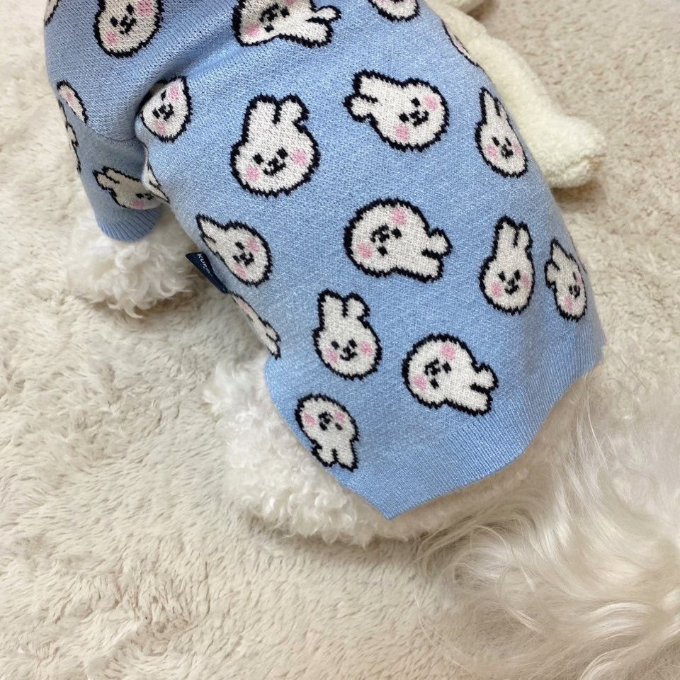 Blue Bunny Sweater for Dogs and Cats - Lil Wild Pets