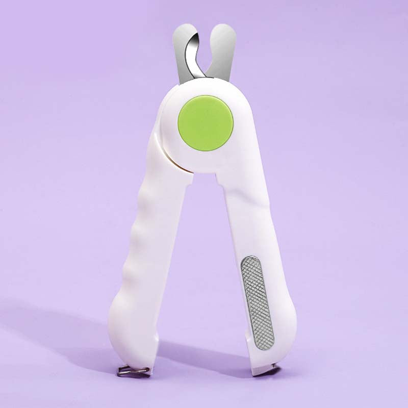 LED Pet Nail Clipper Claw Trimmer - Green - Lil Wild Pets