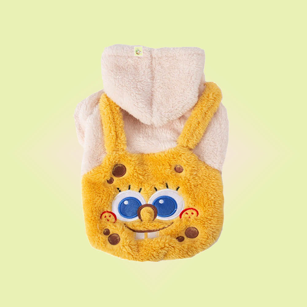 Spongebob Fluffy Fleece Teddy Hoodie for Cats and Dogs