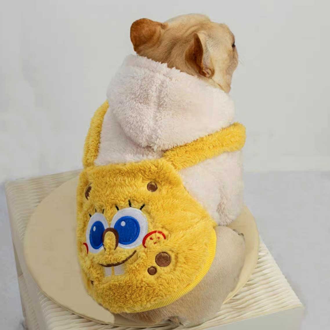 Spongebob Fluffy Fleece Teddy Hoodie for Cats and Dogs