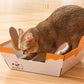 Burger Cat Box House with Scratching Pad - Lil Wild Pets