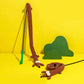 Funky Character Extra Long Crinkle Teaser Wand Toy for Cats - Lil Wild Pets
