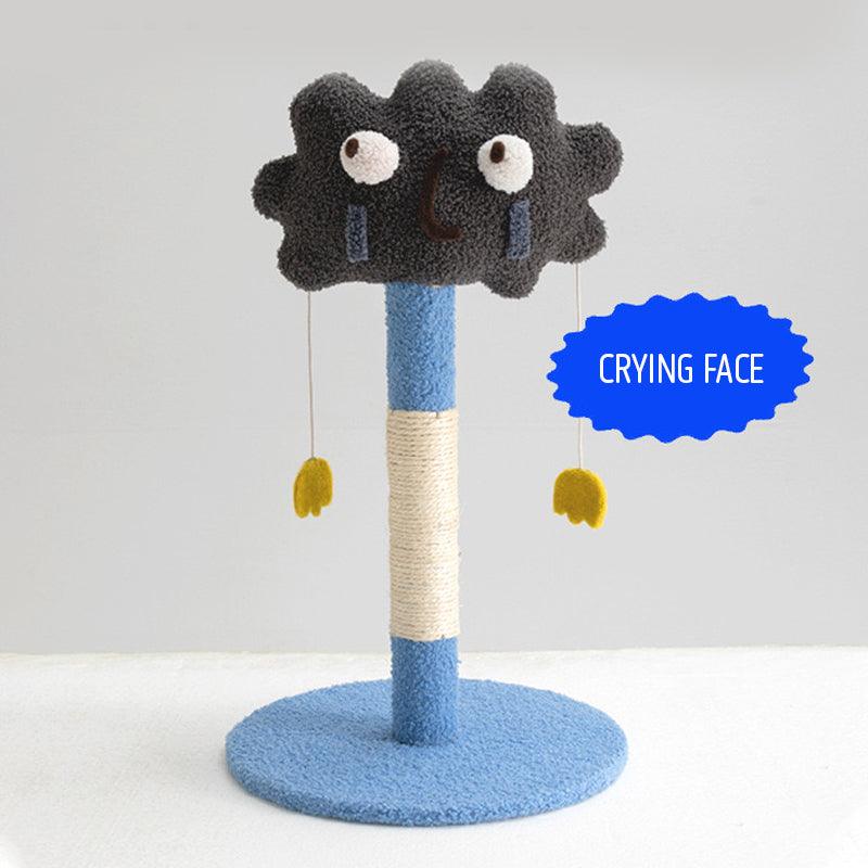 Plush Cloud Facial Expression Cat Tree Scratching Post - Lil Wild Pets